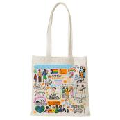 Family Equality/ Julia Gash LGBTQ+ Tote Bag - Oatmeal / Khaki / Tan