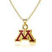 University of Minnesota Gold Plated M Necklace - Gold