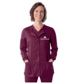 Women's Modern Surplice Tunic - XS, Maroon, M Physicians