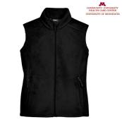 Women's Community-University Full Zip Fleece Vest - XS, Black