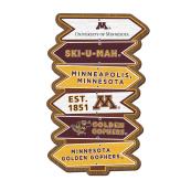 University of Minnesota Sign Post Magnet - Maroon