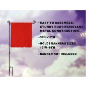 Garden Banner Pole  - Black