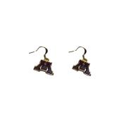 University of Minnesota M Dangle Earrings - Maroon
