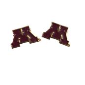University of Minnesota M Post Earrings - Maroon
