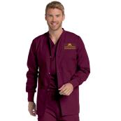 Men's Nurse Anesthesia Warm-up Scrub Jacket - M, School of Nursing, Anesthesia, Medical Laboratory Sciences - Wine
