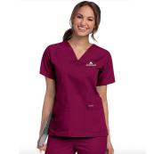 Women's V-Neck Tunic - S, Maroon, M Physicians
