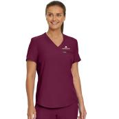 Women's 2 Pocket Scrub Top  - XS, Maroon, M Physicians