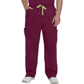 Unisex Straight Leg Cargo Scrub Pants - XS, School of Nursing, Anesthesia, Medical Laboratory Sciences - Wine