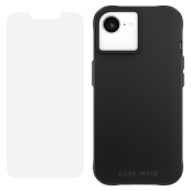 Case-Mate - Protection Pack Tough Case and Glass Screen Protector For Apple iPhone 16E/15/14/13  - Black
