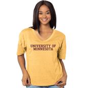 university gold shirt women's
