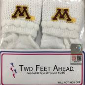 University of Minnesota Infant Bootie  - 6-12 Months, White