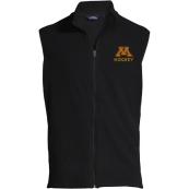 Lands' End M Hockey Men's Thermacheck Fleece Vest  - M, Black