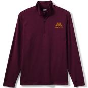 Lands' End Unisex M Hockey Quarter Zip Pullover - S, Maroon