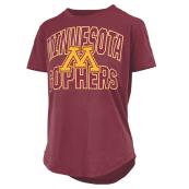 Pressbox University of Minnesota Glitter T-Shirt  - M, Maroon