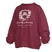 Women's Pressbox University of Minnesota Sweatshirt - M, Maroon