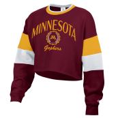 Champion University of Minnesota Women's Crop Top Sweatshirt - XS, Maroon