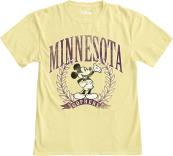 Blue 84 University of Minnesota Mickey Mouse T-Shirt  - S, Butter / Cream
