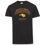 MV Sport University of Minnesota Crookston Golden Eagle Hockey T-Shirt  - S, Black