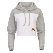 Boxercraft University of Minnesota Women's Cropped Hoodie - M, White