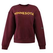 Hype and Vice University of Minnesota Women's Crewneck Sweatshirt - S, Maroon