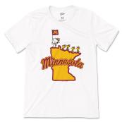 Streaker Sports Peanuts Snoopy Beagle Scouts University of Minnesota T-Shirt  - XL, White