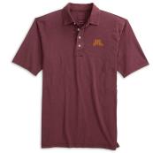 Johnnie-O University of Minnesota Coastal Wash Polo  - S, Maroon