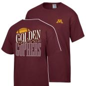 Comfort Wash University of Minnesota Football Tee  - S, Maroon