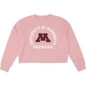 Blue 84 University of Minnesota Crew Neck Women's Sweatshirt - M, Pink