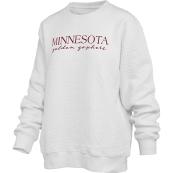 Pressbox University of Minnesota Women's Fleece Sweatshirt  - M, Ivory