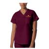 Women's School of Nursing V-neck Top - XS, School of Nursing, Anesthesia, Medical Laboratory Sciences - Wine