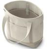 Lands' End College of Food, Agricultural and Natural Resource Sciences Open Top Canvas Tote - M, Oatmeal / Khaki / Tan