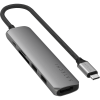 Satechi 6-in-1 USB-C Slim Multiport Adapter - Dark Gray / Charcoal image