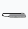 Satechi 6-in-1 USB-C Slim Multiport Adapter - Dark Gray / Charcoal