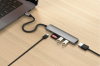 Satechi 6-in-1 USB-C Slim Multiport Adapter - Dark Gray / Charcoal