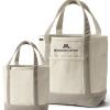 Lands' End Carlson School of Management Open Top Canvas Tote - M, Oatmeal / Khaki / Tan