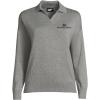 Lands' End Minnesota Carlson Women's Polo Collar Sweater  - XS, Gray