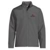 Lands' End School of Nursing Men's Soft Shell Jacket - M, Gray